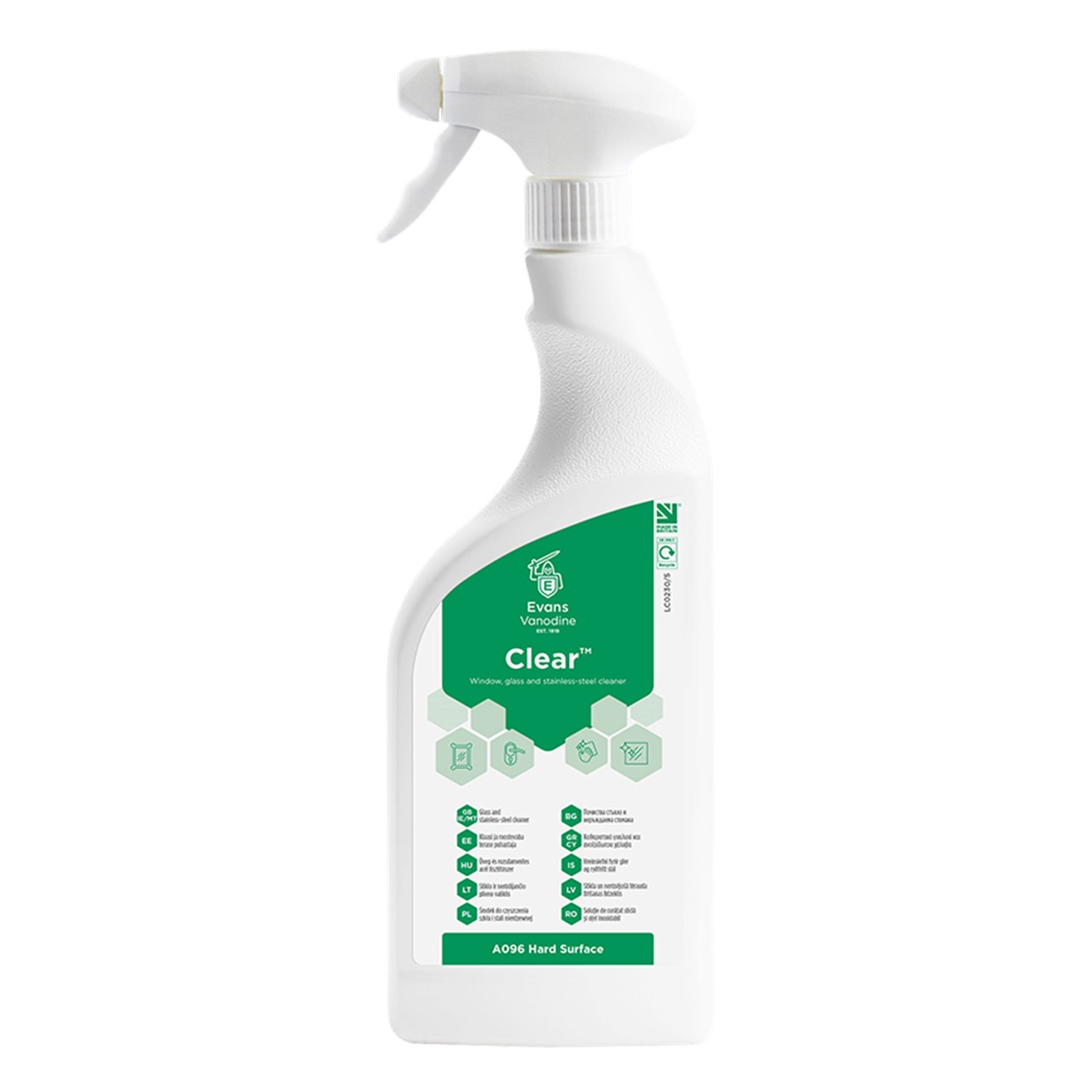 Clear Window, Glass and Stainless Steel Cleaner