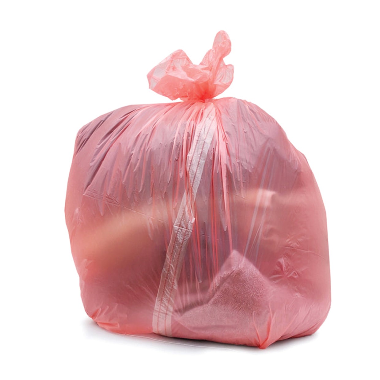 30" Red Soluble Strip Laundry Sack