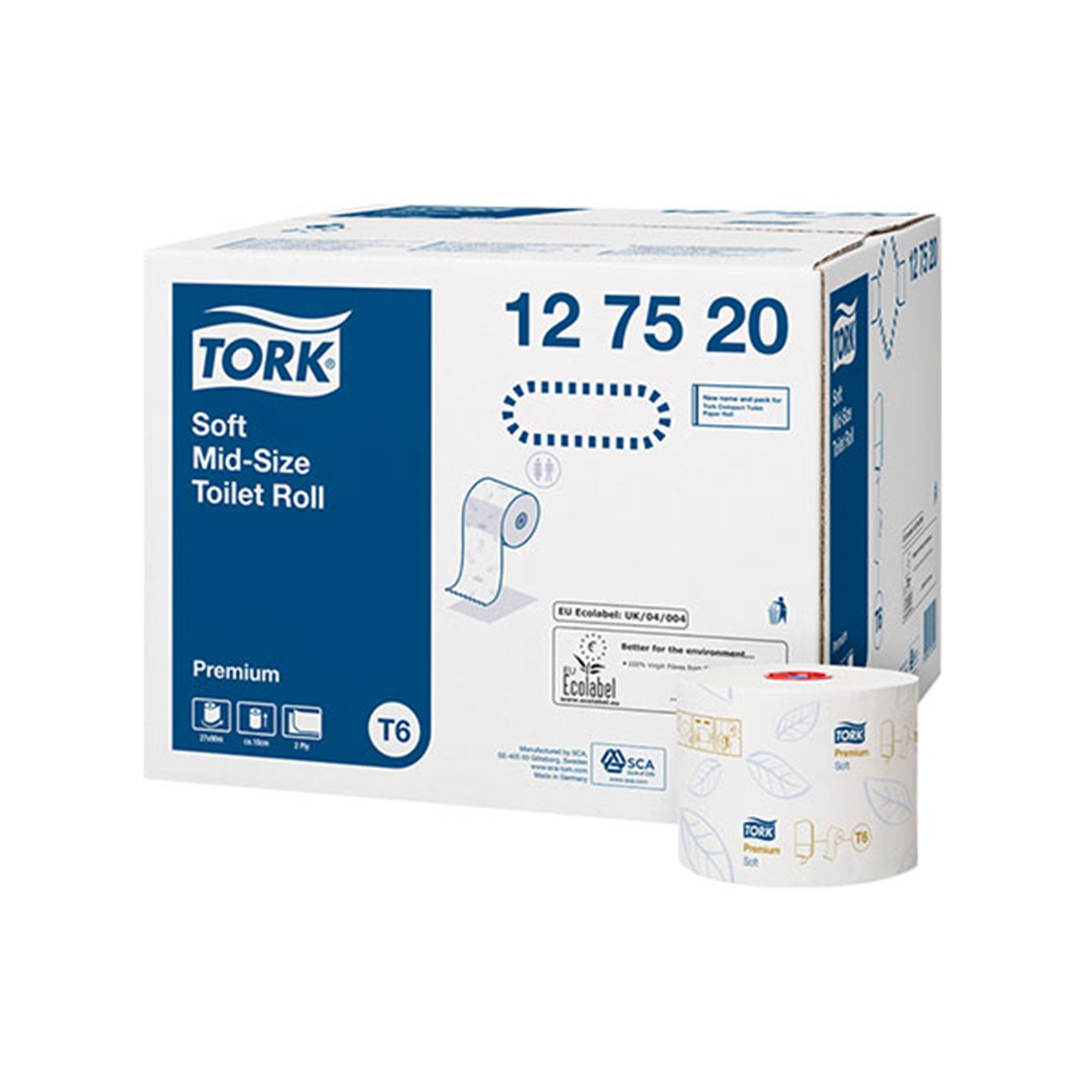 Premium Tork® Soft Mid-size Toilet Roll