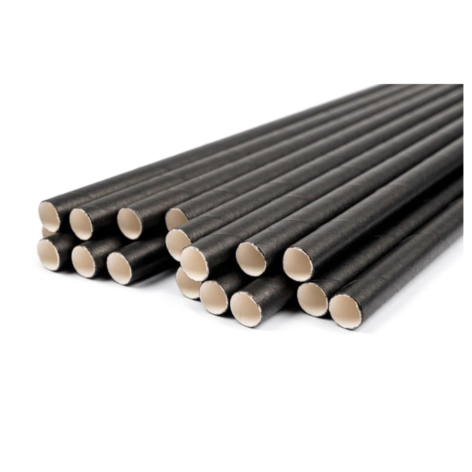 Black Paper Cocktail Stirrer Straws - Image 2