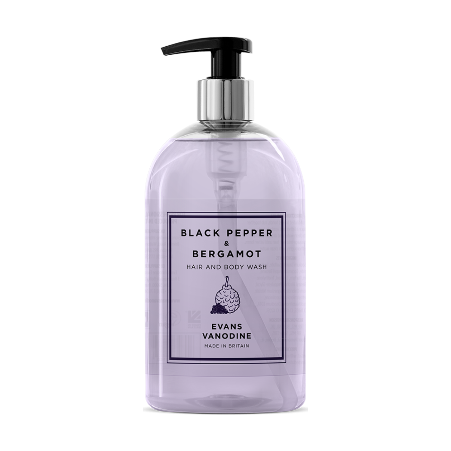 Black Pepper and Bergamot Hand, Hair & Body Wash - Image 4