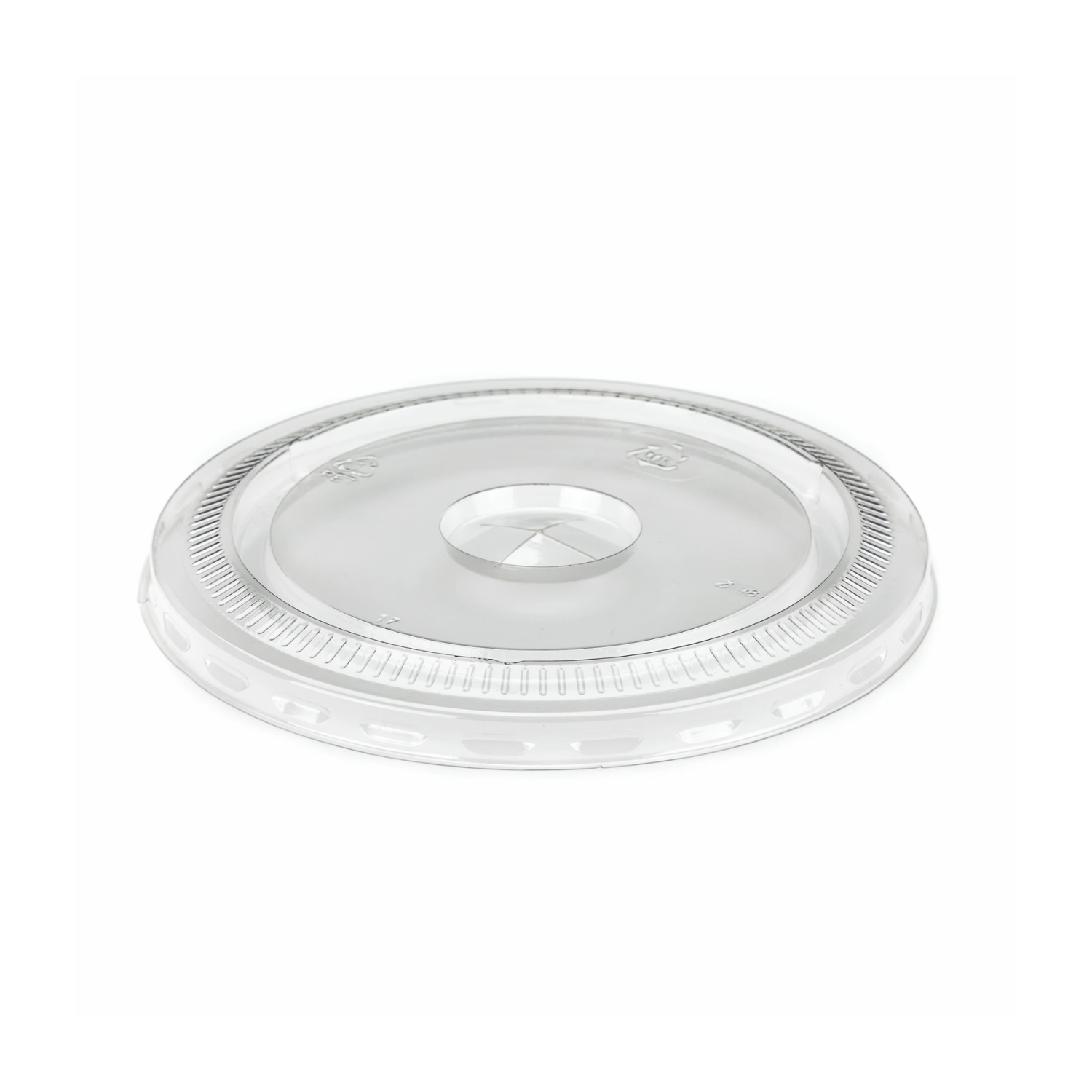 14/16/20/24oz Clear rPET Flat Cold Cup Lid with Straw Slot