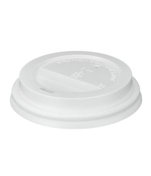 8oz domed white lids