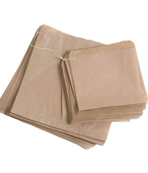 brown strung bags