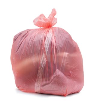 red soluble bags