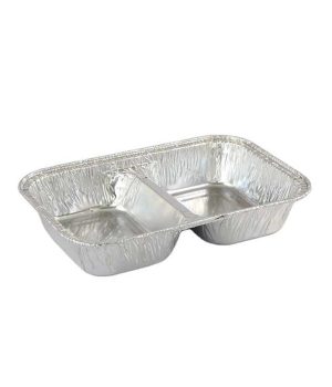 two part foil tray